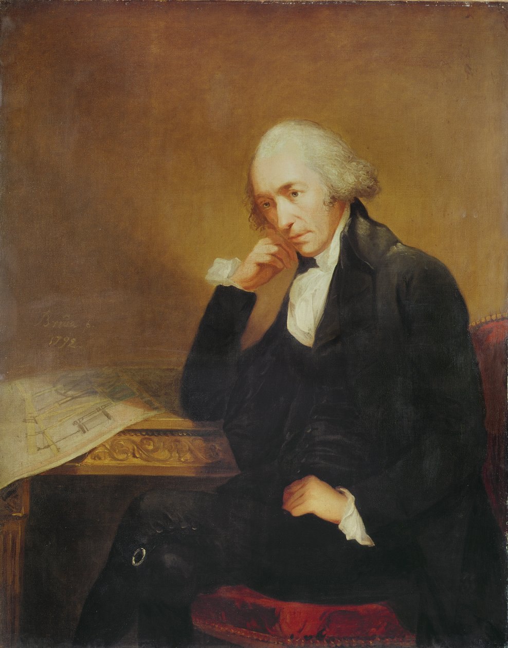Porträt von James Watt (1736-1819) von Carl Frederick von Breda