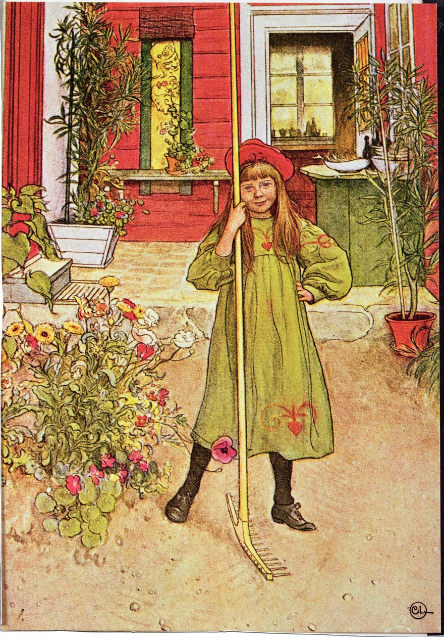 Krattning von Carl Larsson