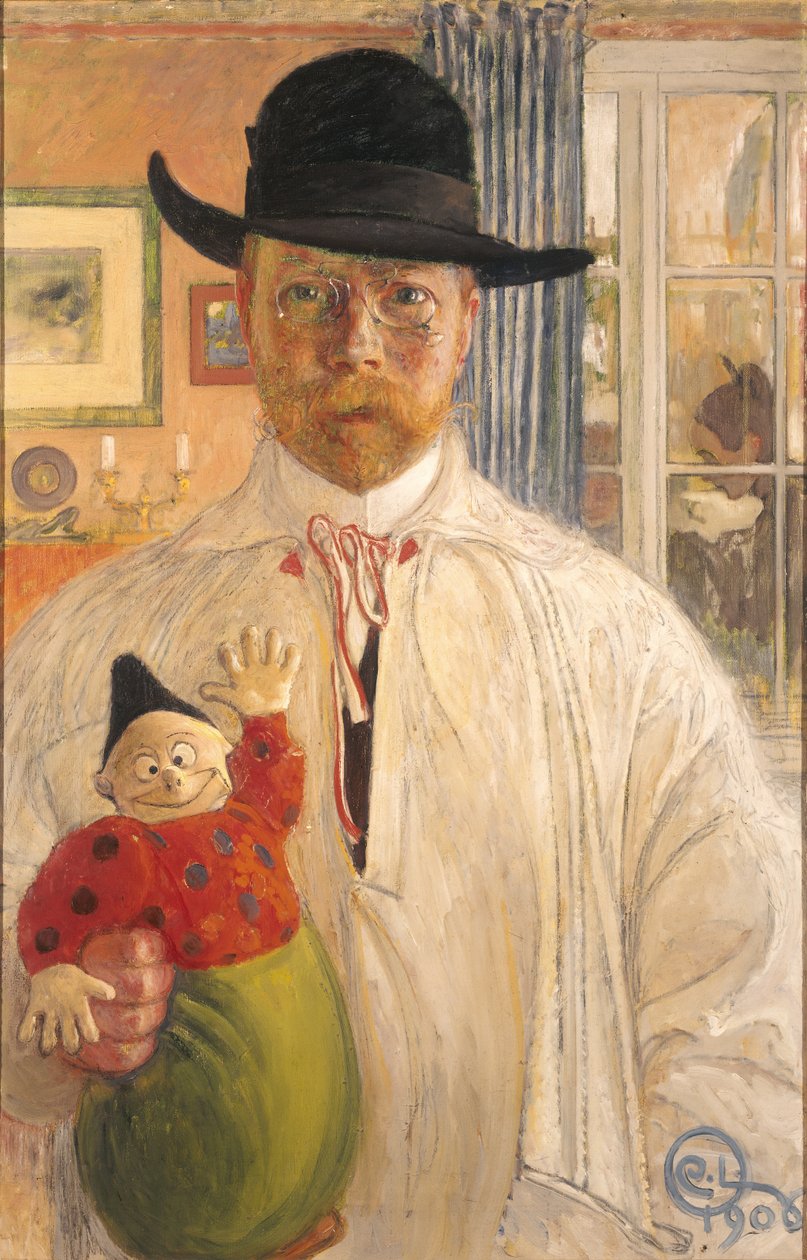 Selbstporträt von Carl Larsson