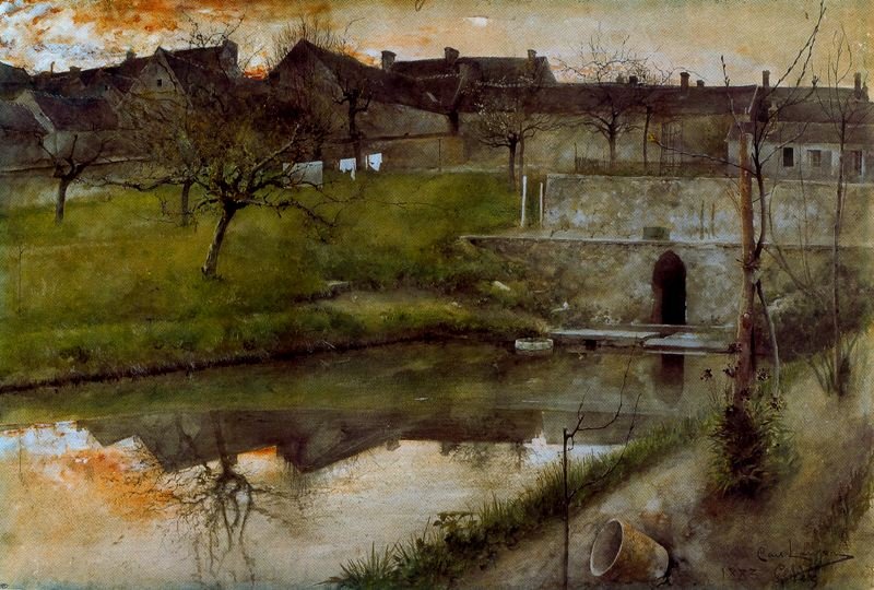 Stadtmauer von Carl Larsson