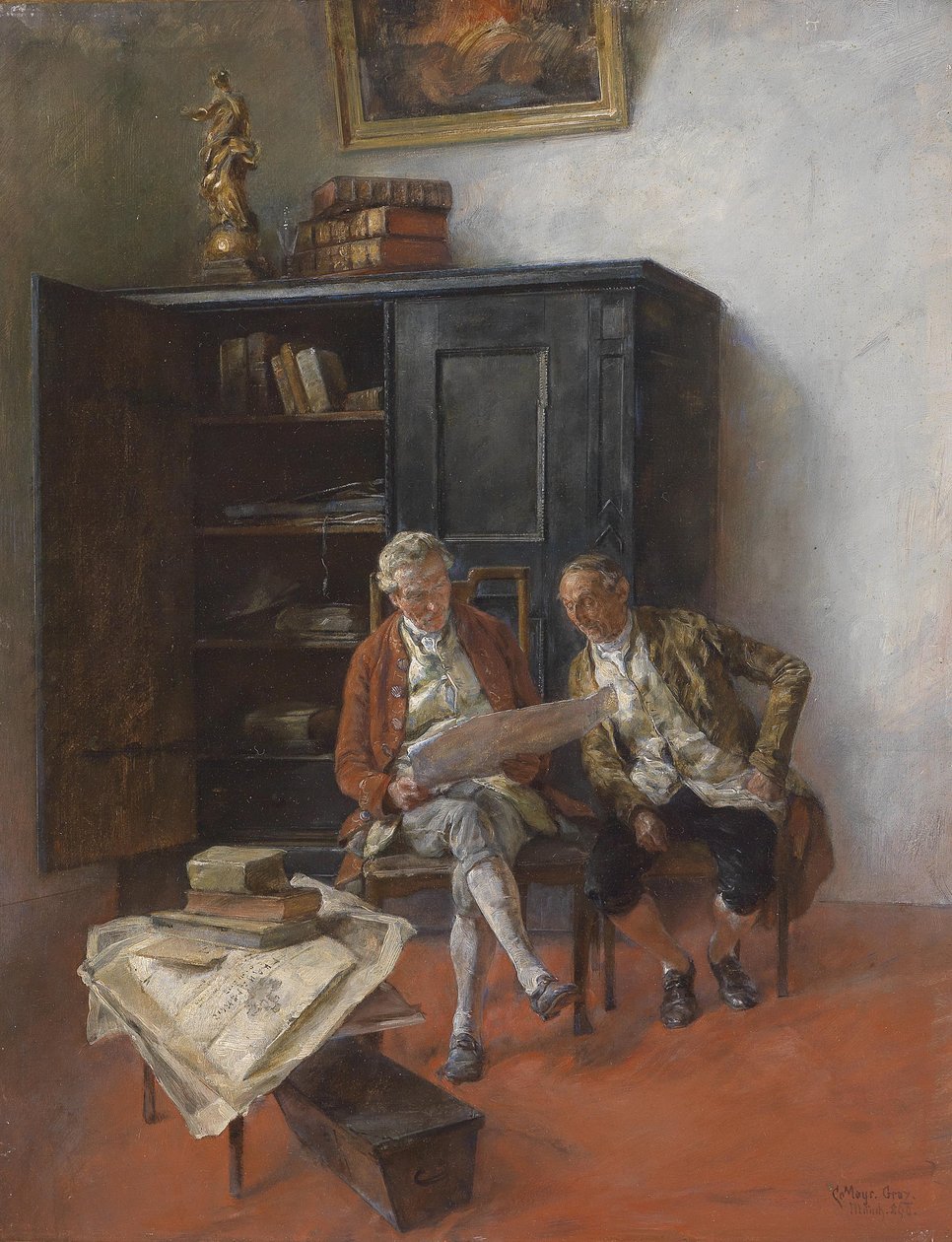Die Urkunde von Carl Mayr Graetz
