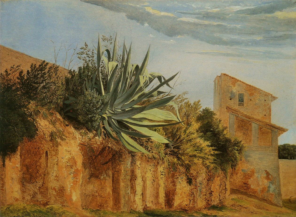 An der Stadtmauer von Rom von Carl Wagner