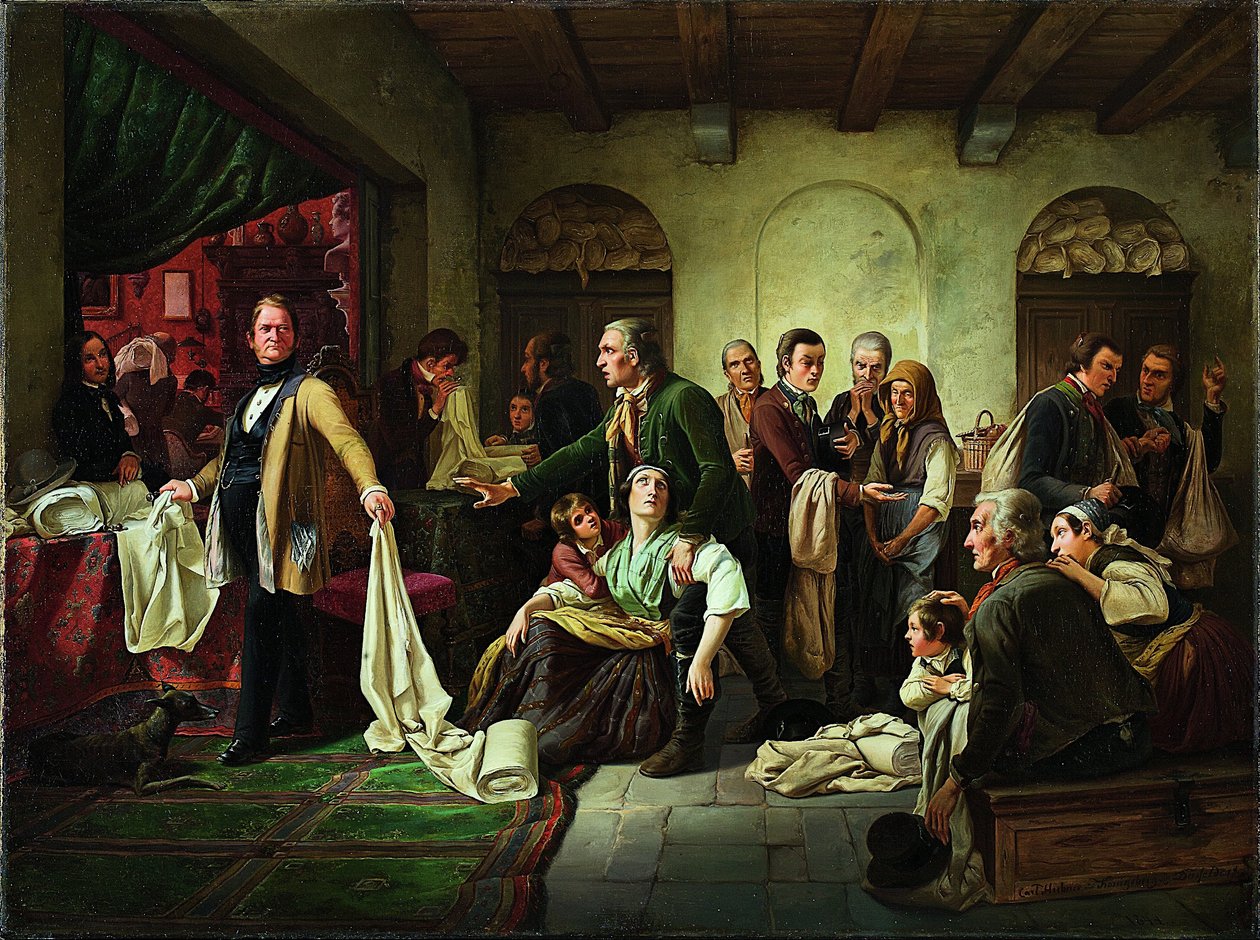 Die schlesischen Weber von Carl Wilhelm Hübner