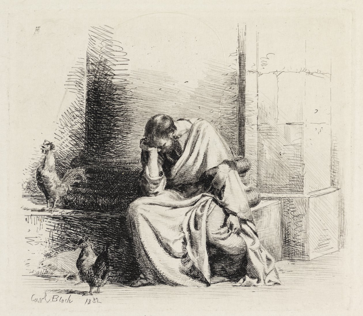 Der reuige Petrus von Carl Bloch