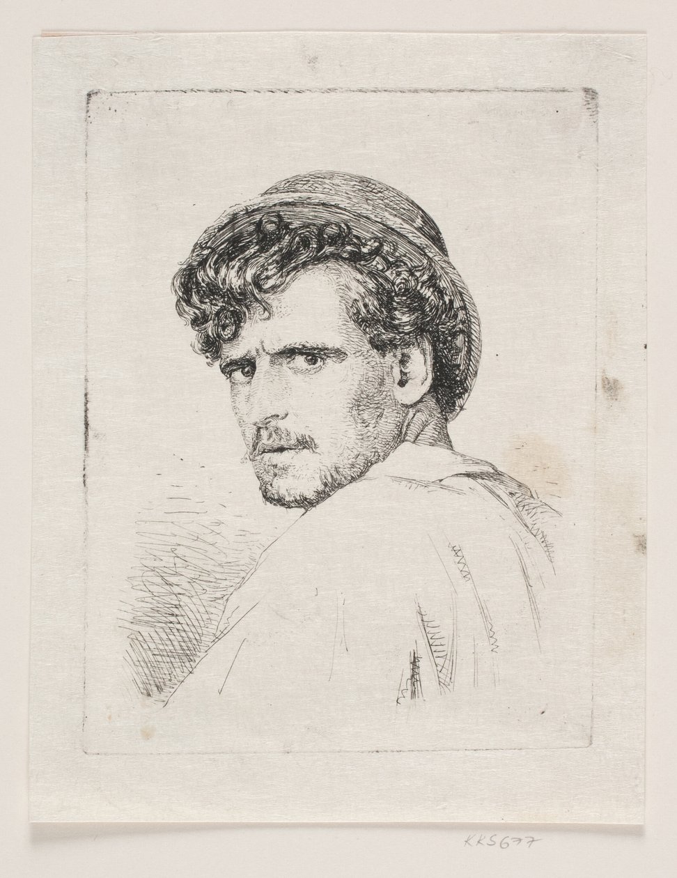 Kopf eines Italieners von Carl Bloch