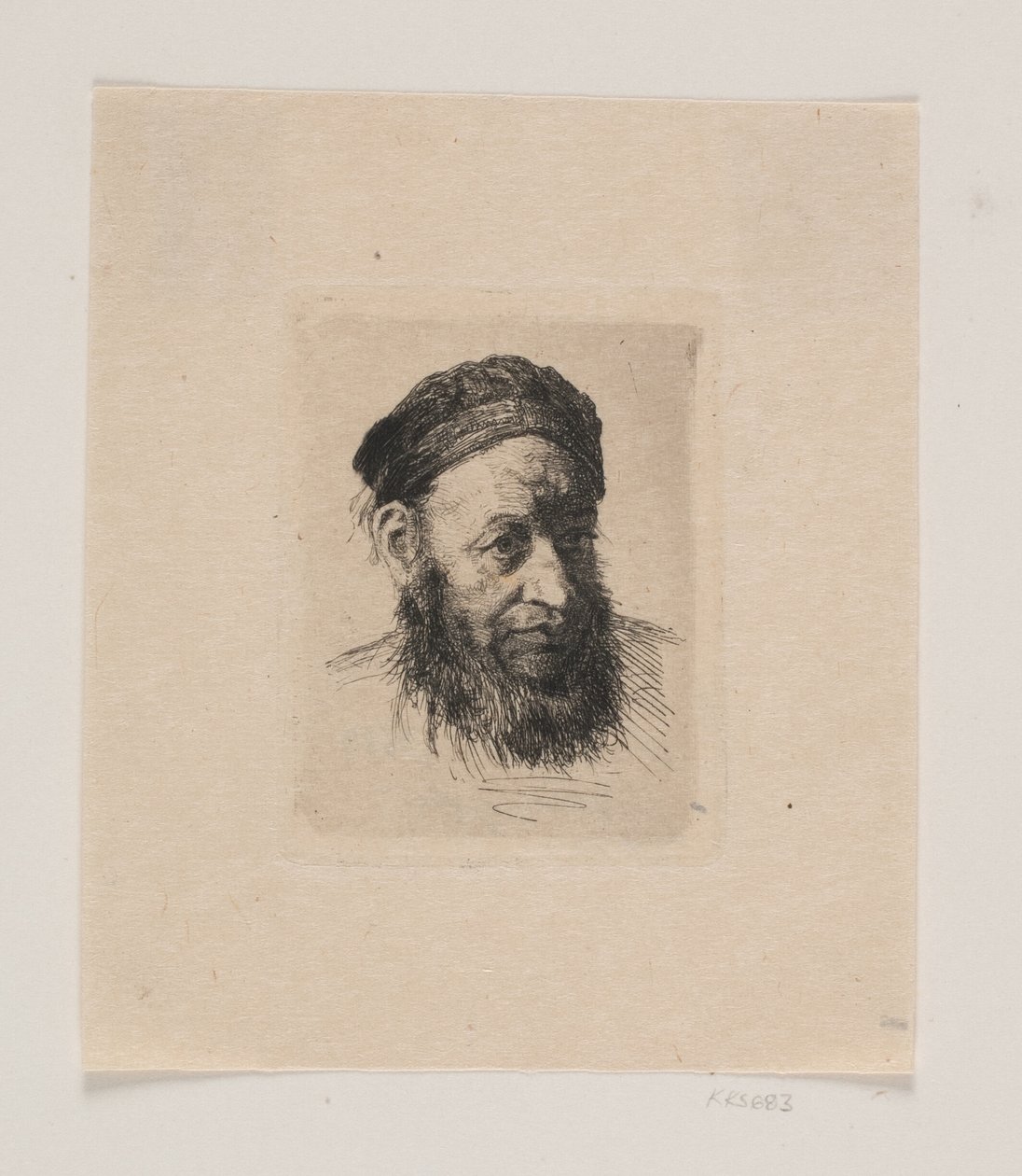 Kopf eines alten Seemanns von Carl Bloch
