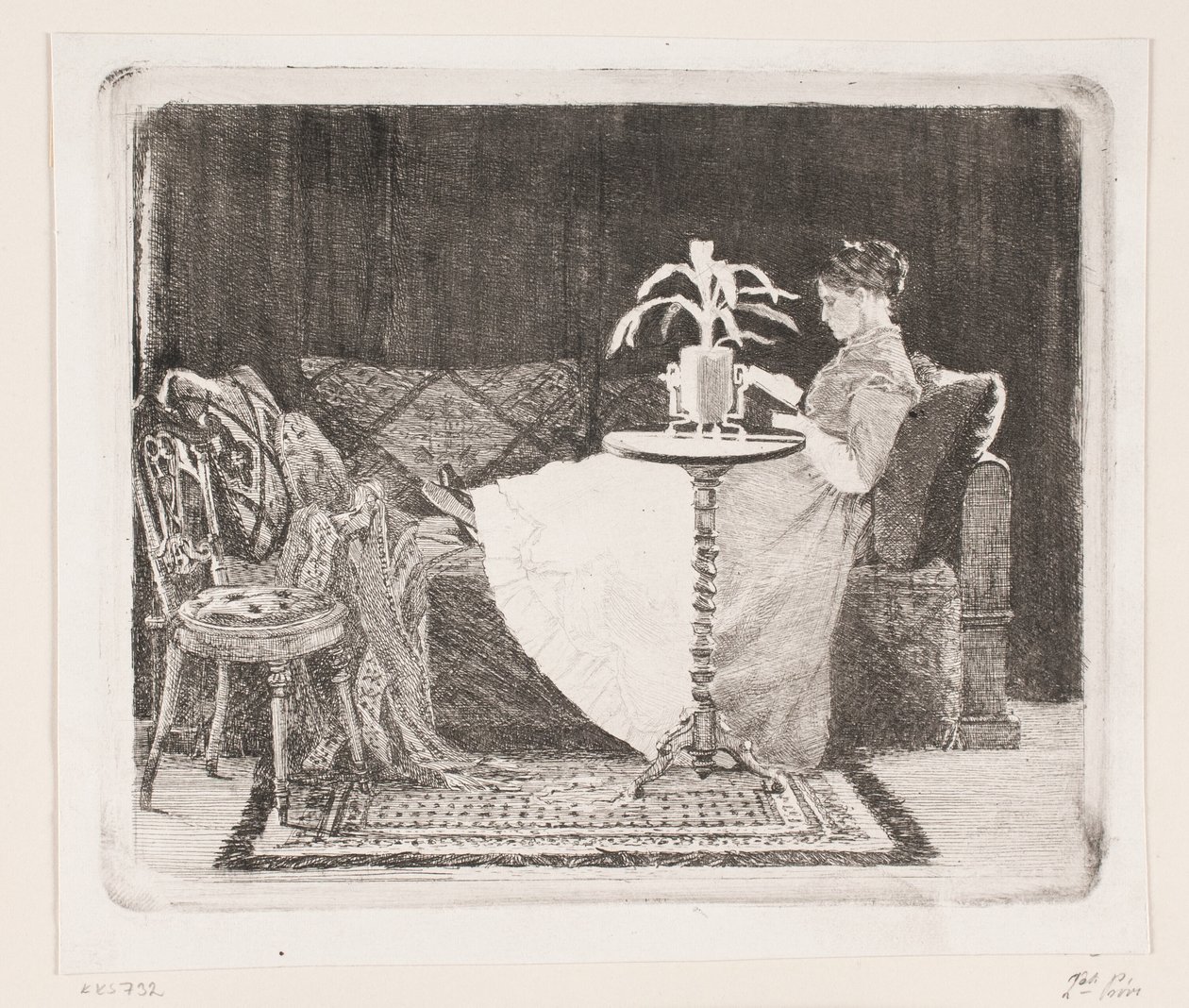 Lesende Dame von Carl Bloch