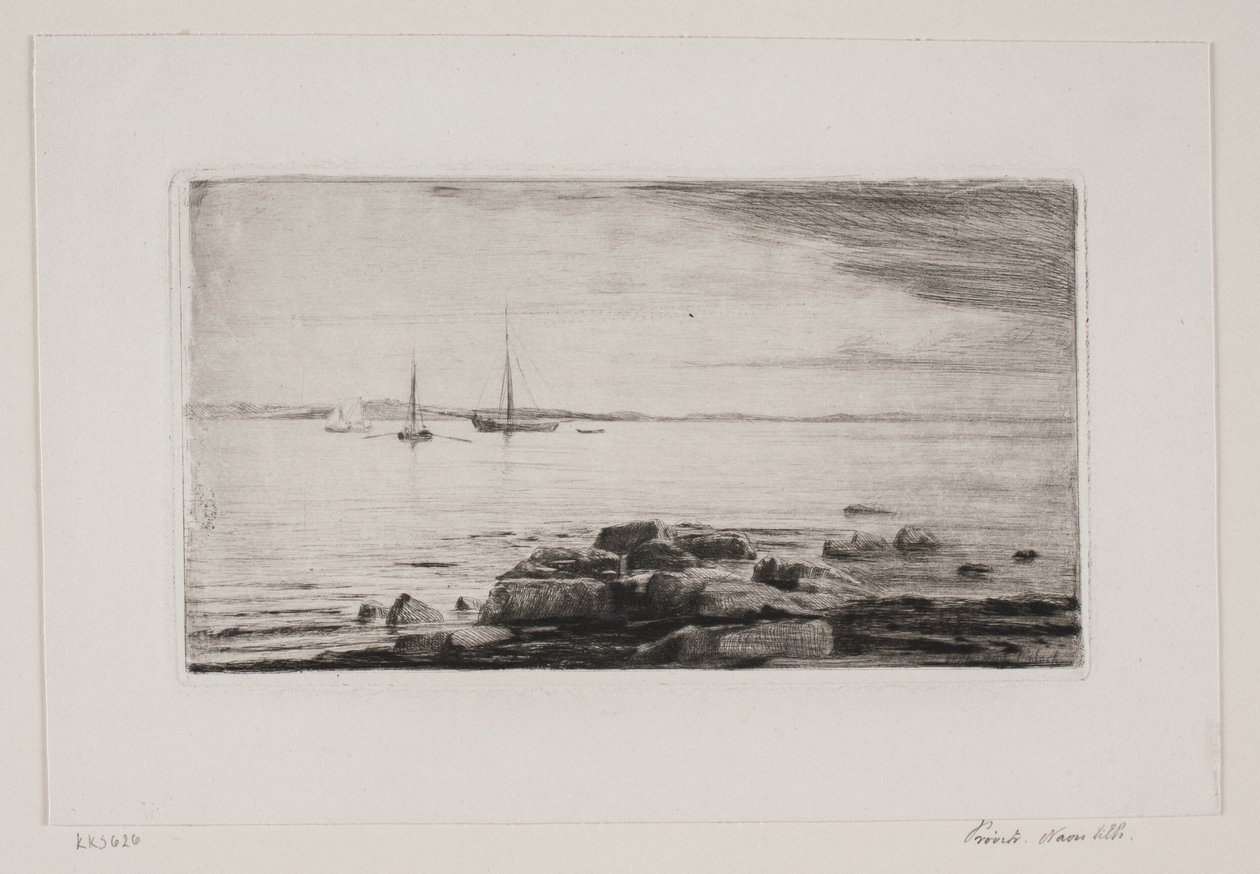 Strandpartie bei Hellebæk von Carl Bloch