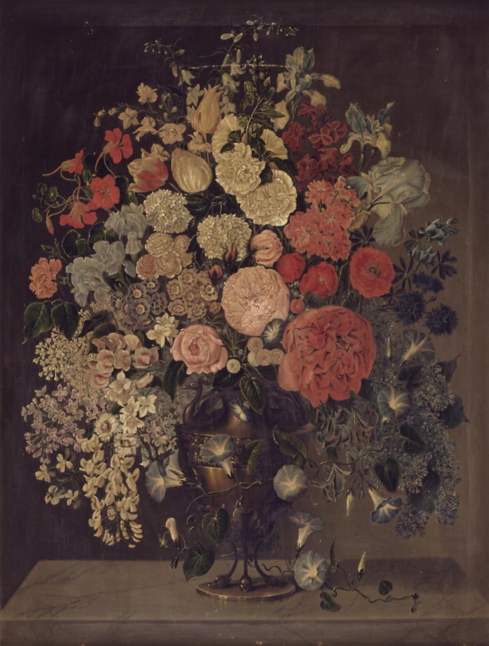 Eine große Vase mit Blumen von Carl Christian Seydewitz