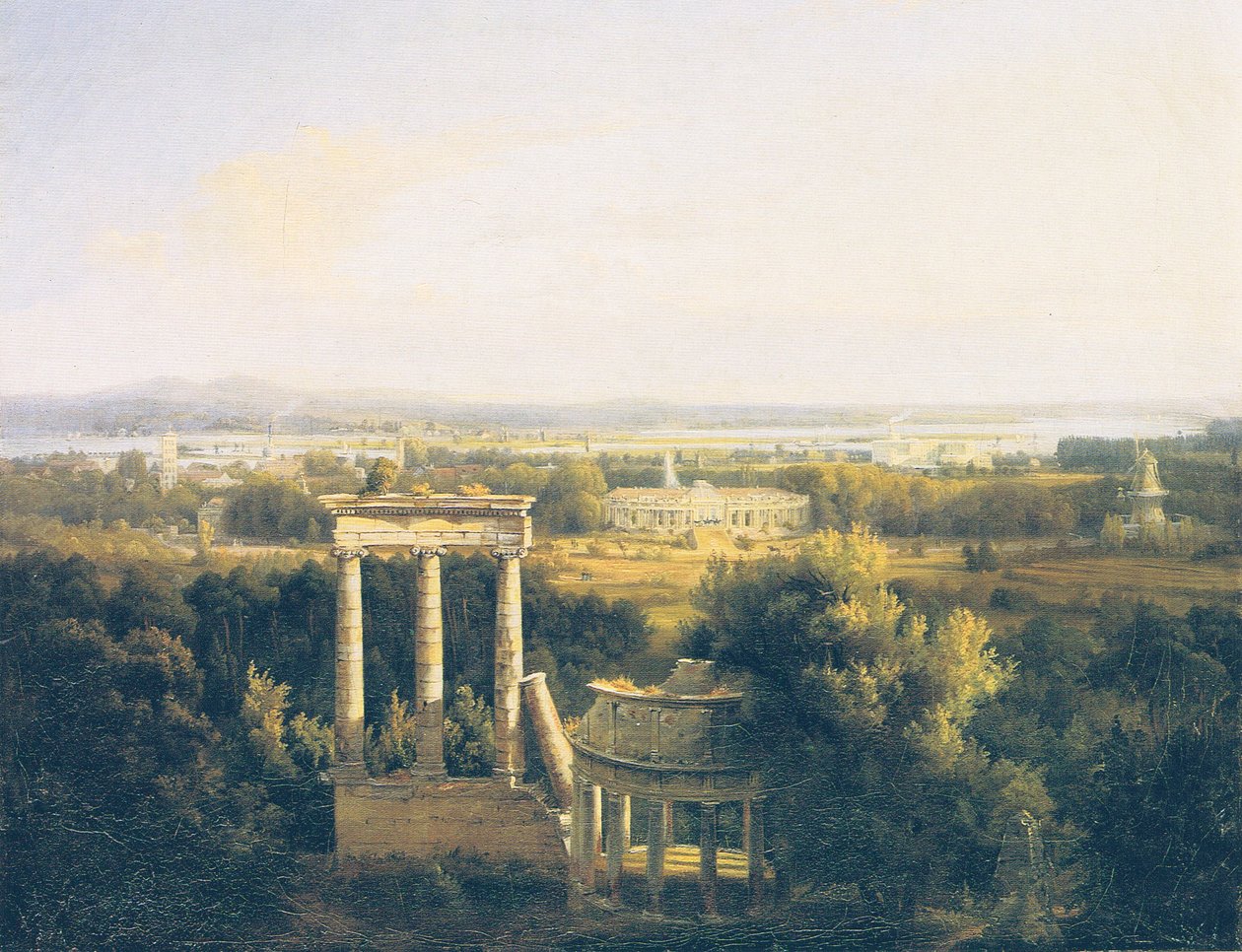 Blick vom Ruinenberg auf Sanssouci von Carl Daniel Freydanck