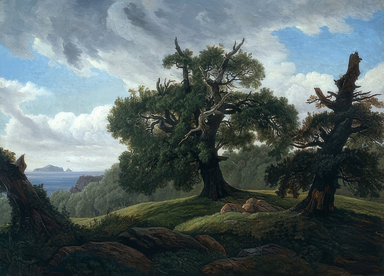 Eichen am Meer von Carl Gustav Carus