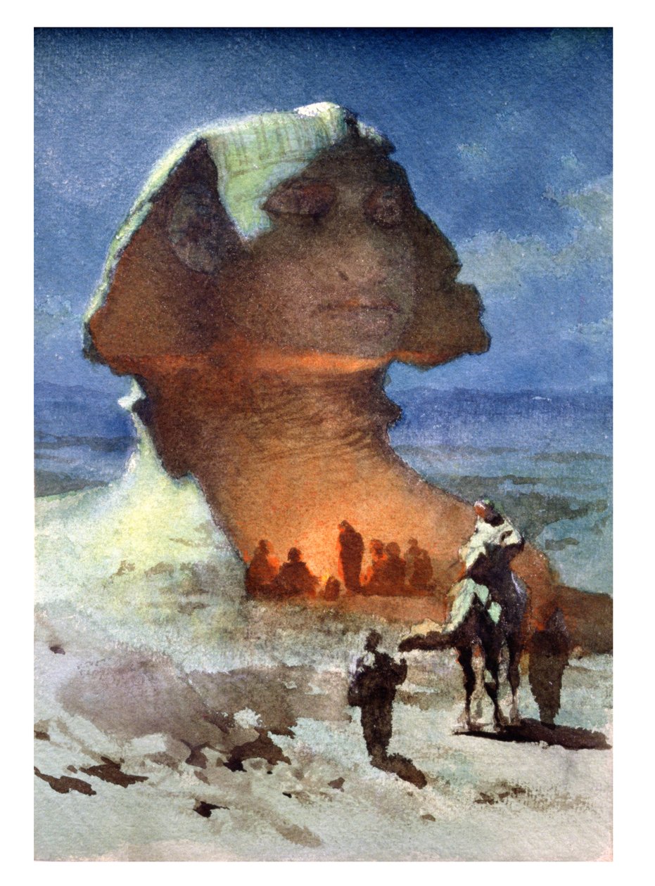 Ein Nachtlager vor der Sphinx von Carl Haag