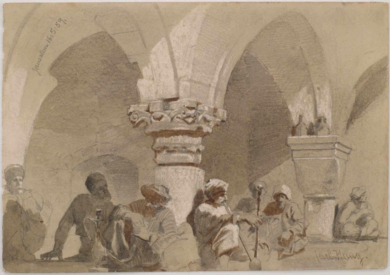 Pfeifenraucher, Jerusalem von Carl Haag