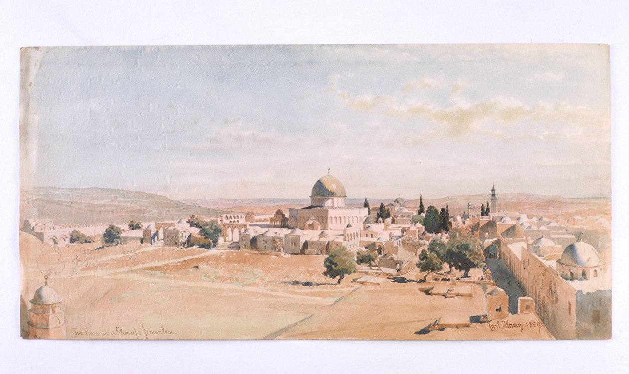 Der Haraam es Shereef, Jerusalem von Carl Haag