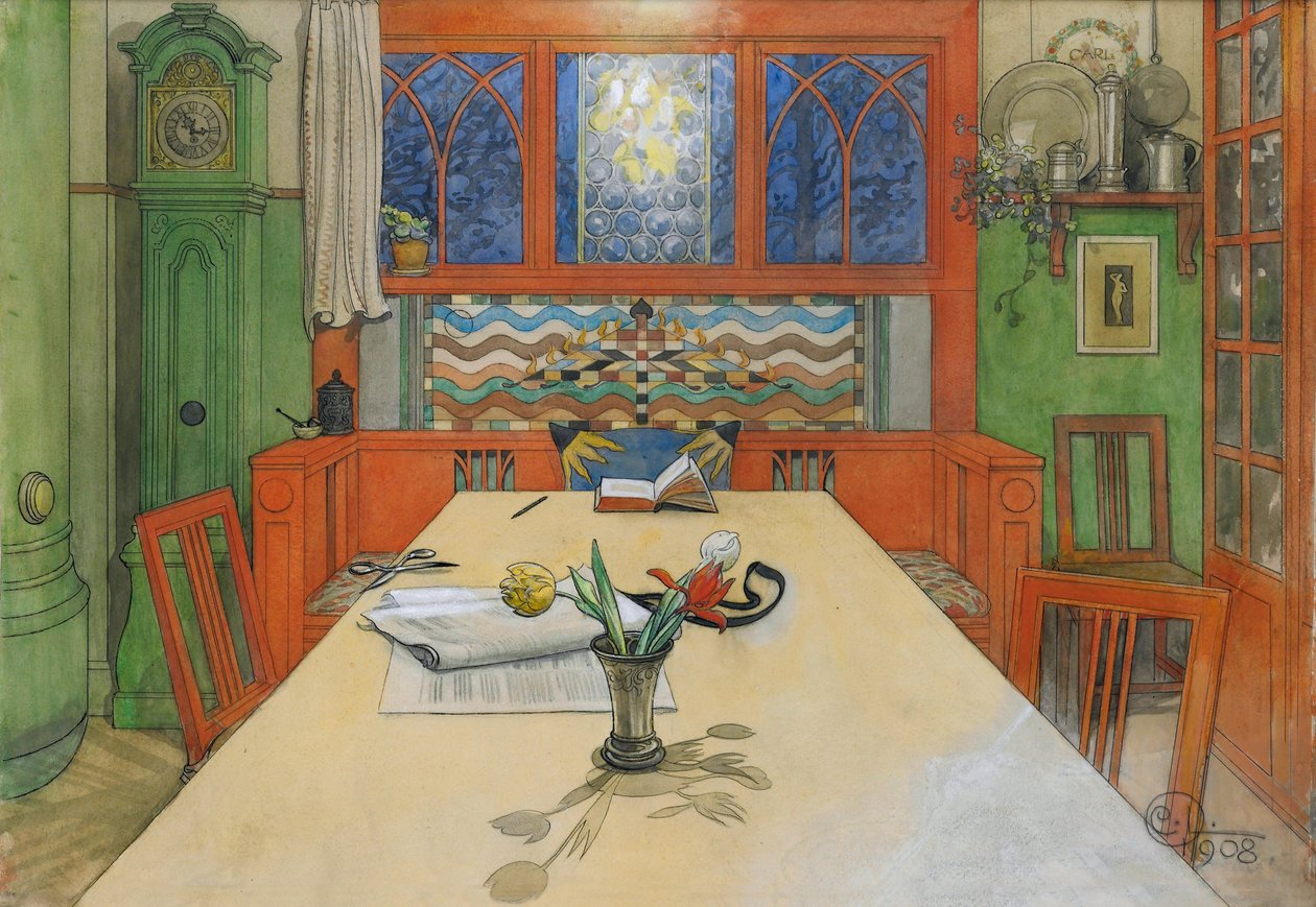 Der Tag ist vorbei, Gute Nacht! 1908 von Carl Larsson