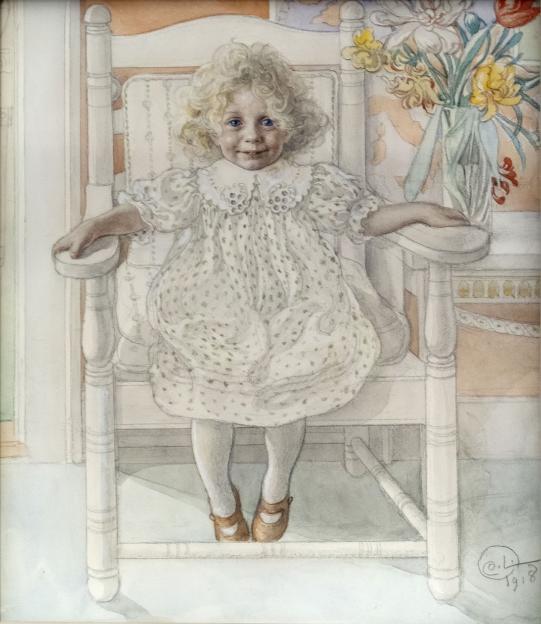 Porträt von Inga-Maria Thiel von Carl Larsson