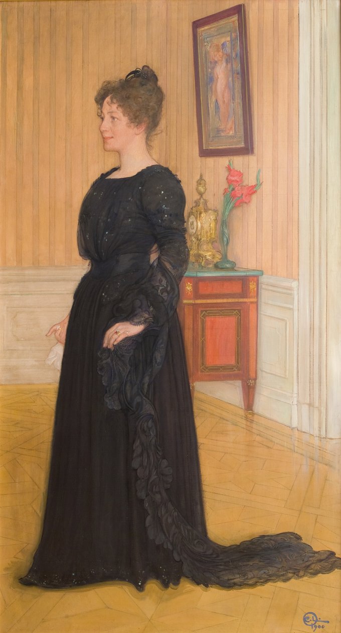 Porträt von Mrs. Signe Thiel von Carl Larsson