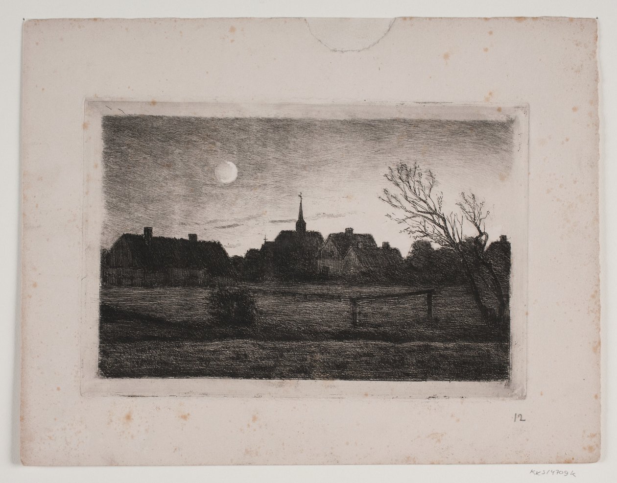 Hornbæk Kirche, Sommerabend von Carl Locher