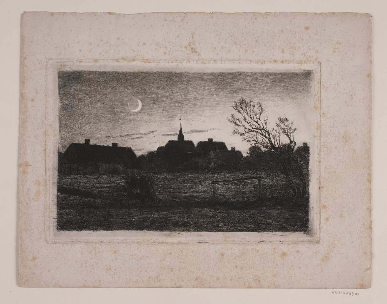 Hornbæk Kirche, Sommerabend von Carl Locher