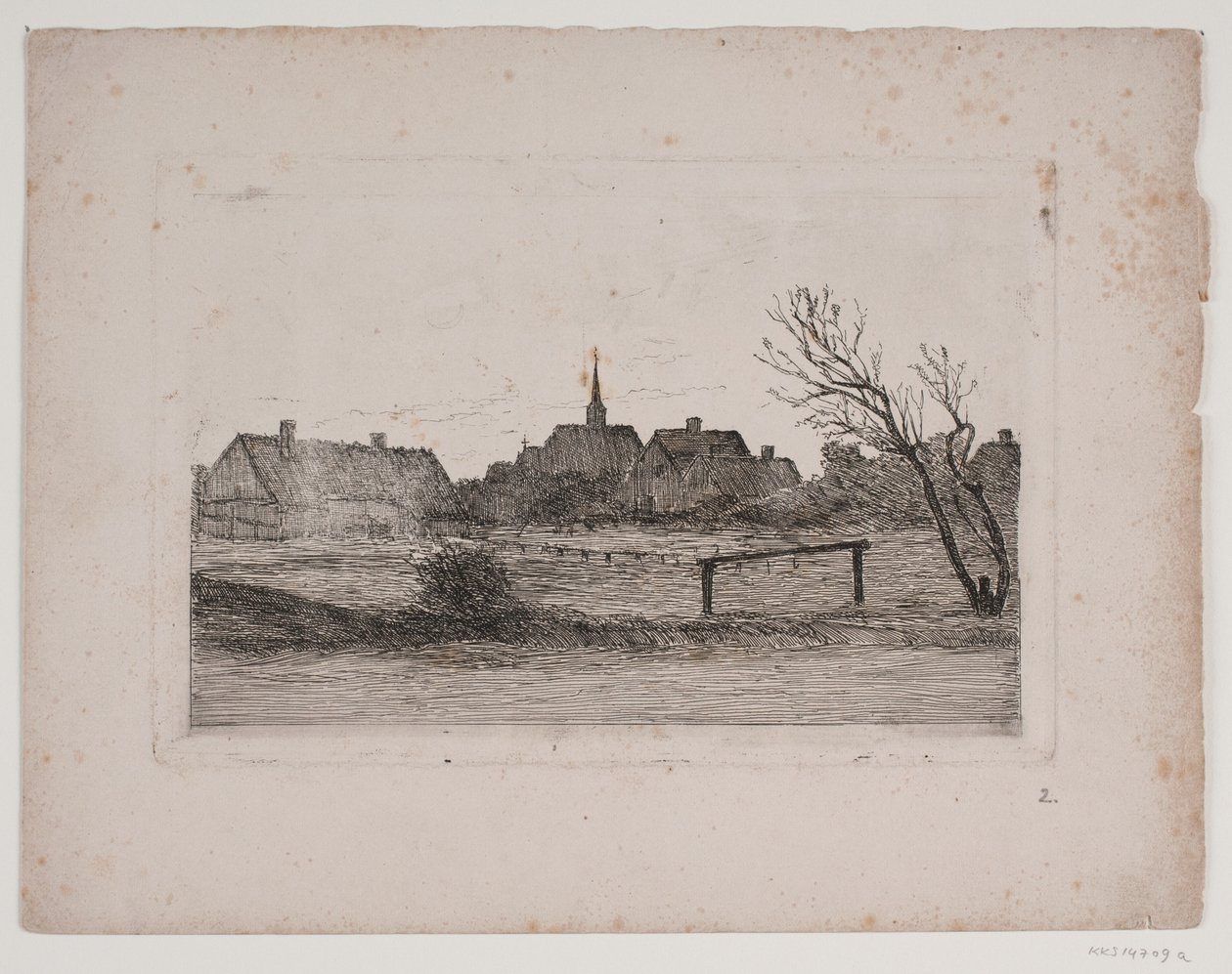 Hornbæk Kirche, Sommerabend von Carl Locher