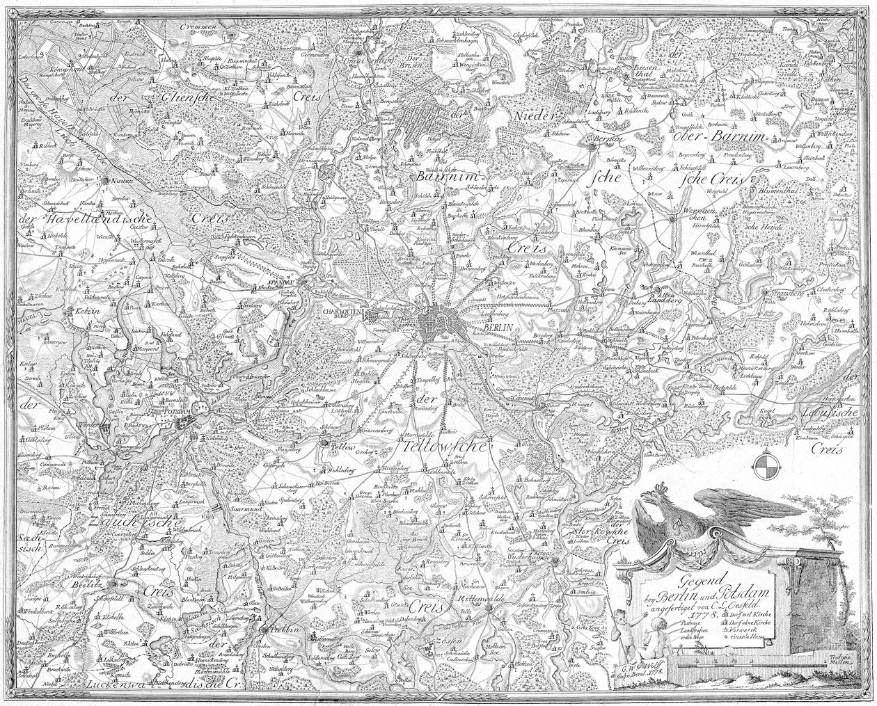 Gegend bei Berlin und Potsdam von Carl Ludwig von Oesfeld