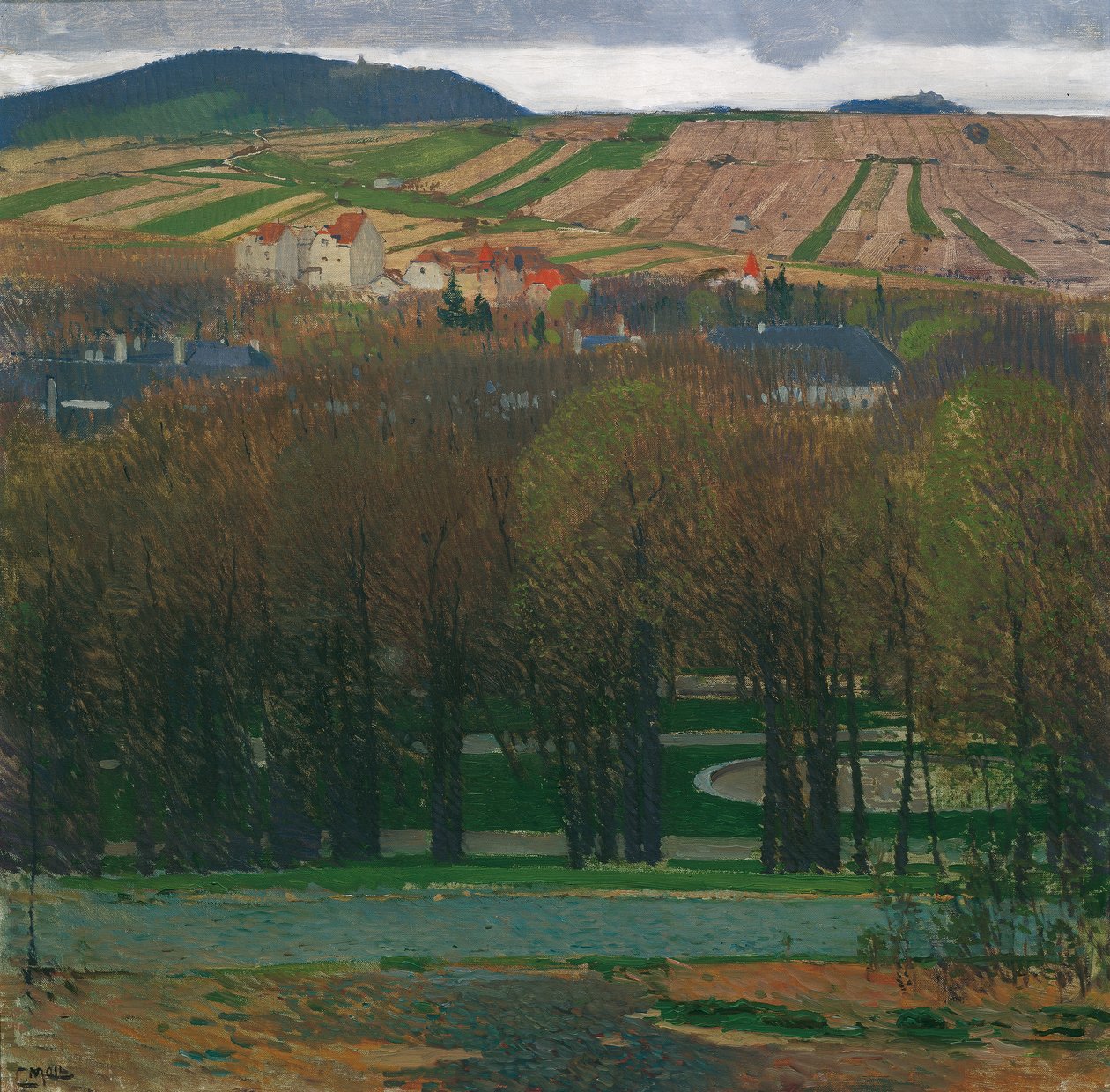 Blick von Heiligenstadt auf den Nußberg von Carl Moll