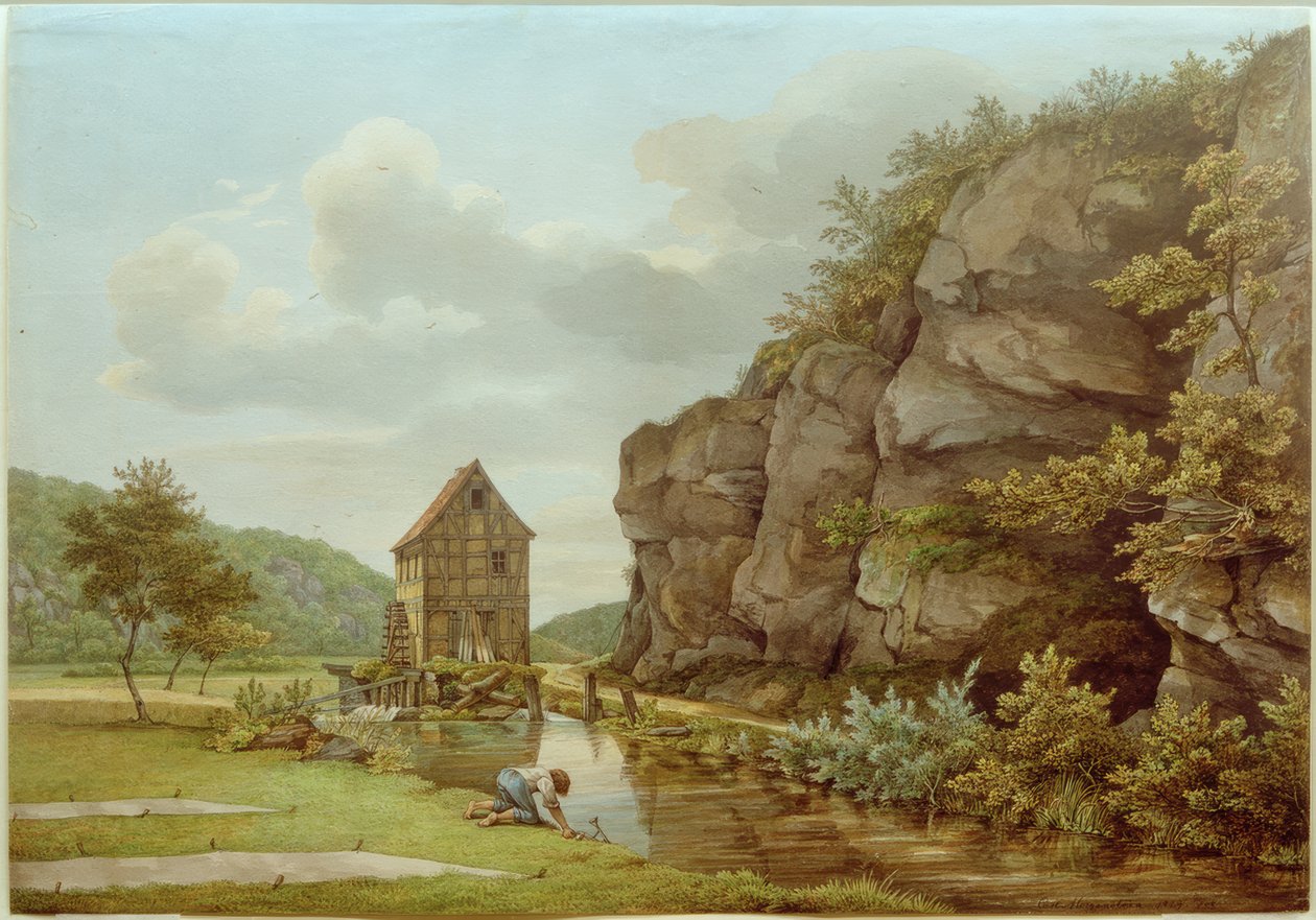 Schneidmühle bei Eppstein (Lorsbacher Tal) von Carl Morgenstern