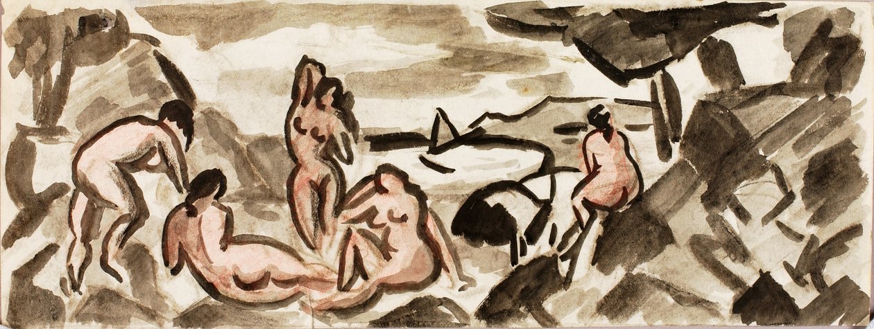 Gruppe weiblicher Akte von Carl Newman