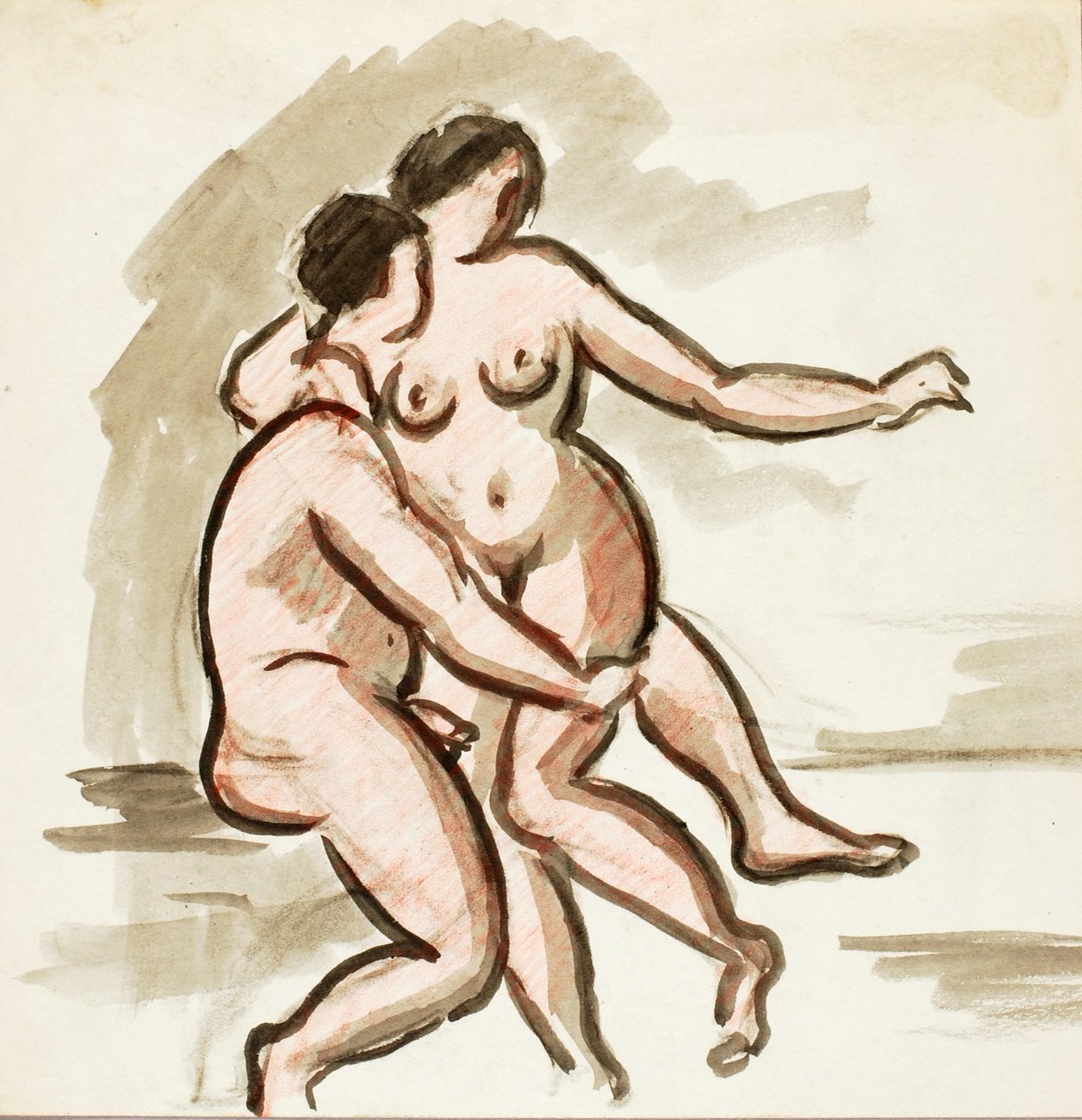 Männlicher und weiblicher Akt von Carl Newman