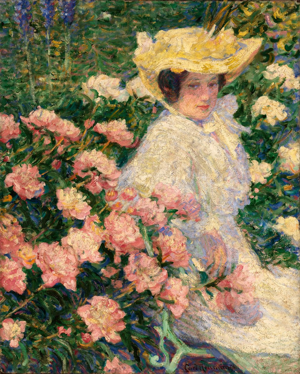 Porträt der Frau des Künstlers, Helene von Carl Newman