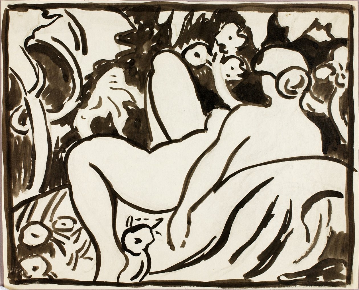 Liegender weiblicher Akt von Carl Newman