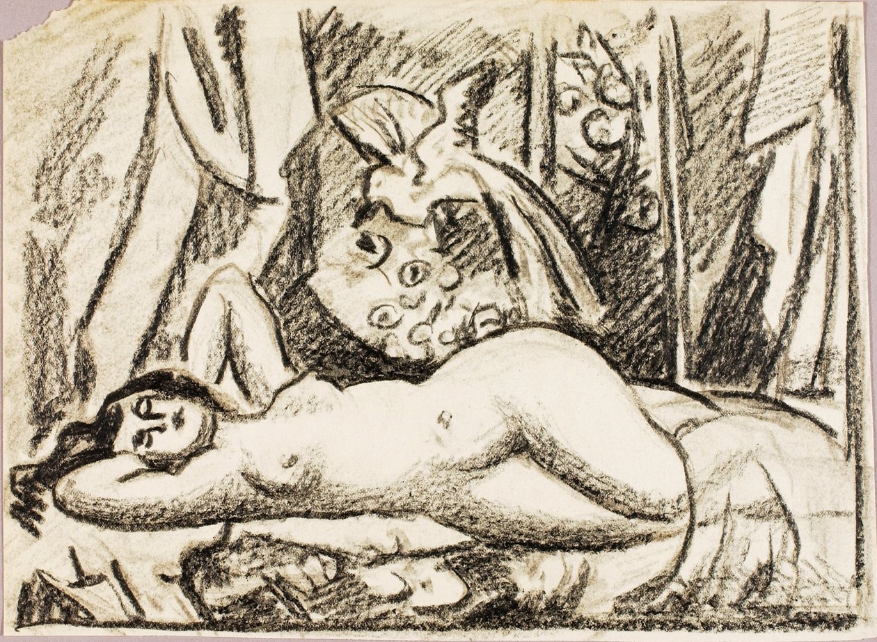 Liegender weiblicher Akt von Carl Newman