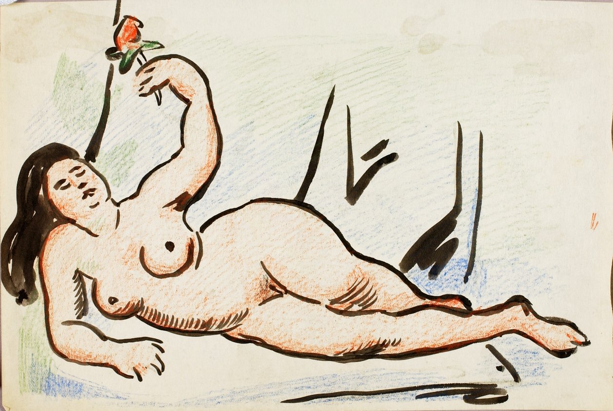 Liegender Akt von Carl Newman