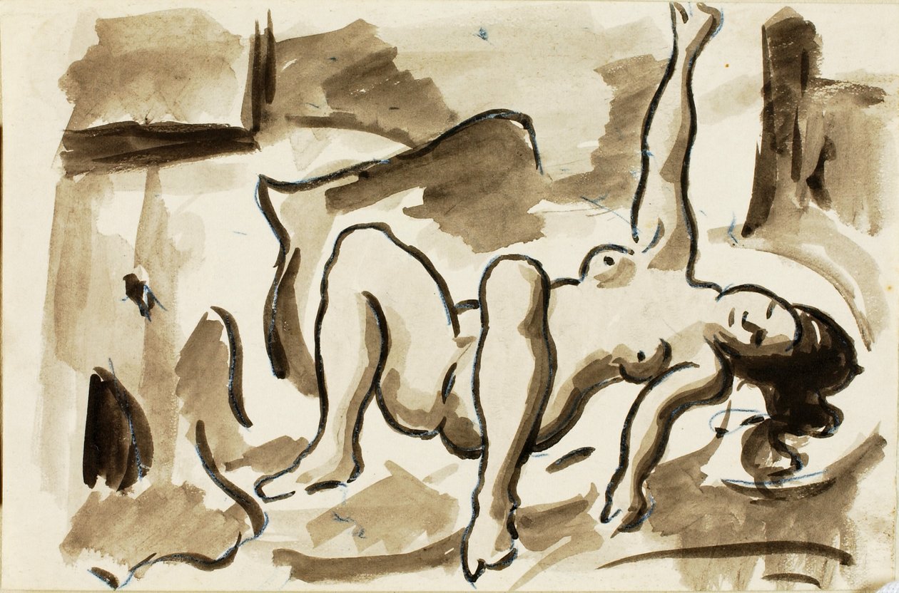 Liegender Akt von Carl Newman