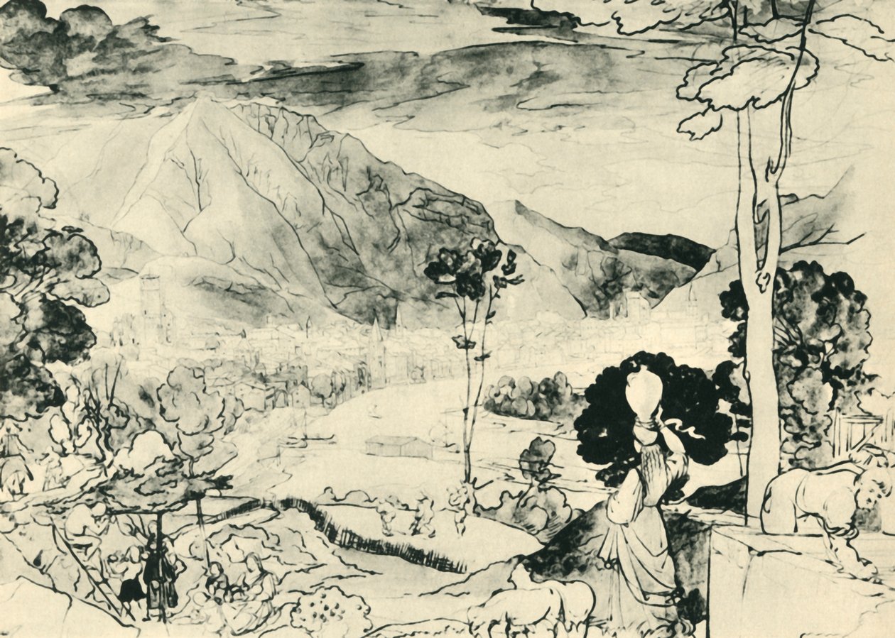 Blick von Trento, 1815, 1943 von Carl Philipp Fohr