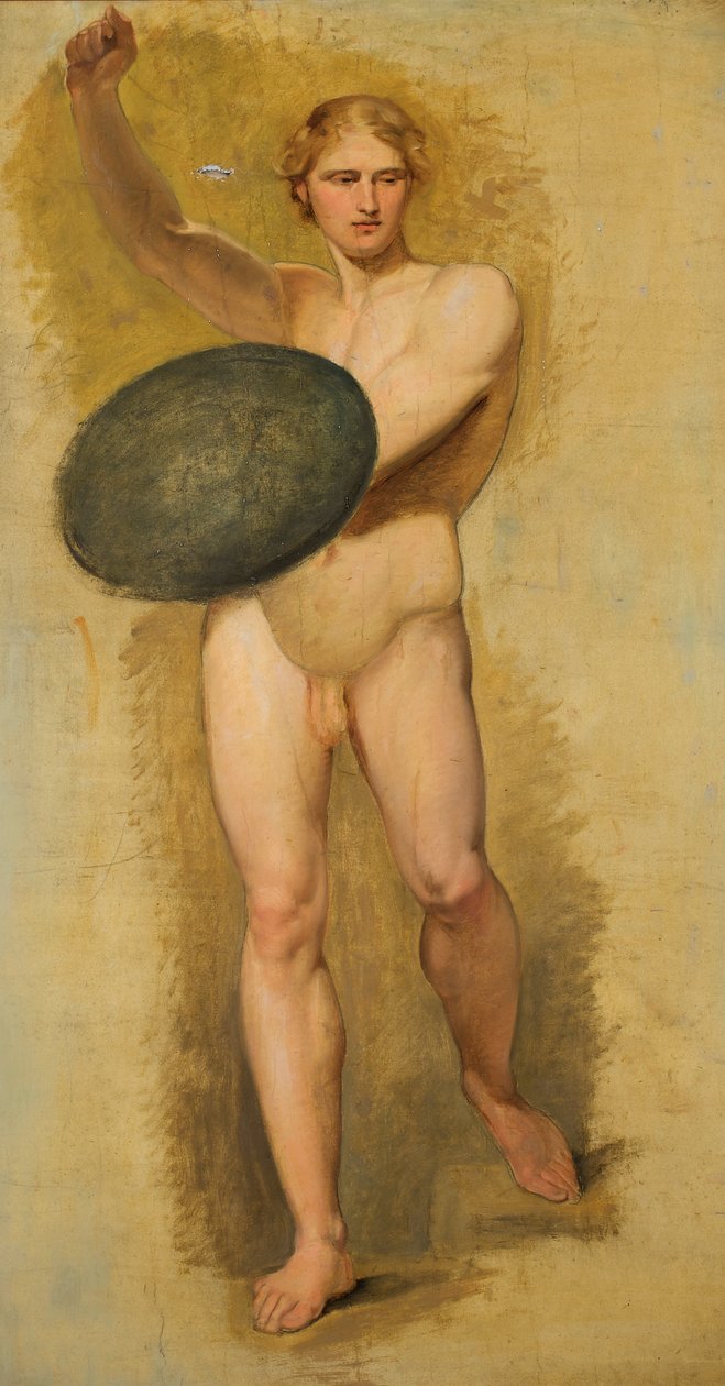Jüngling mit Schild von Carl Rahl