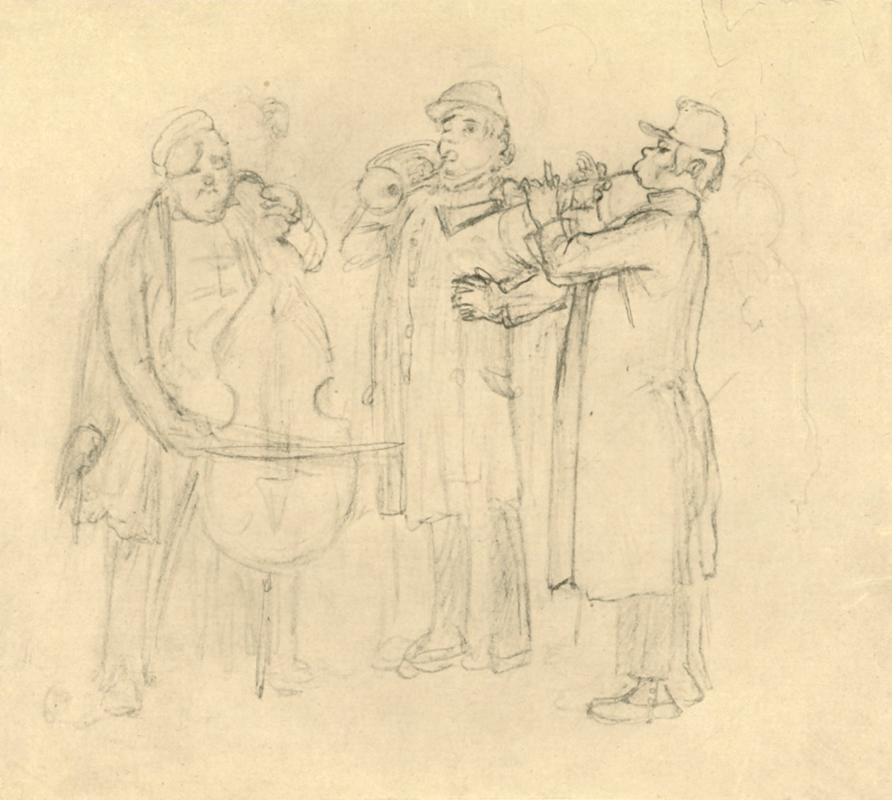 Bettelmusikanten, Mitte bis Ende des 19. Jahrhunderts, um 1924 von Carl Spitzweg