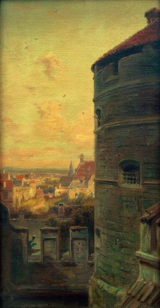 Der Faulturm in Rothenburg ob der Tauber von Carl Spitzweg