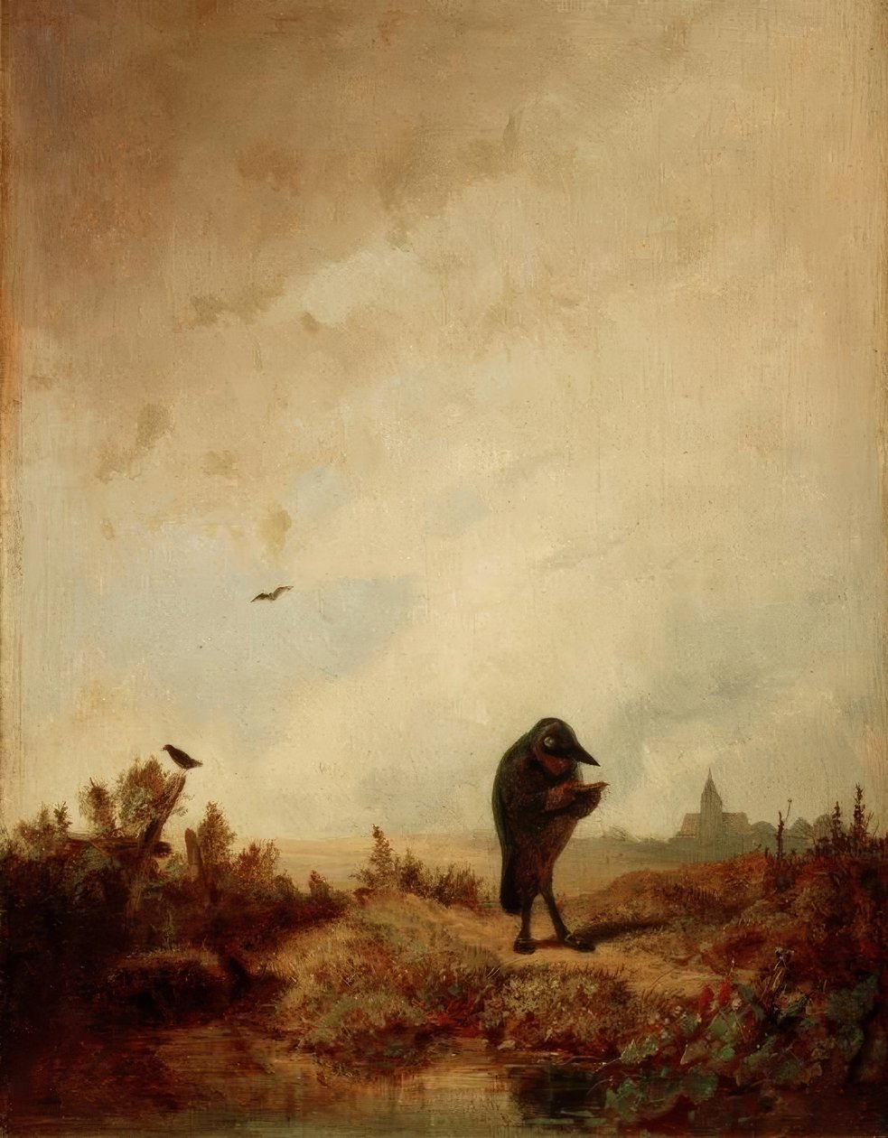 Der Rabe von Carl Spitzweg