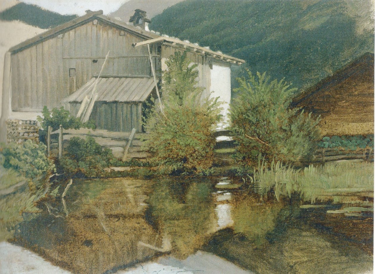 Die Mühle von Gern von Carl Spitzweg