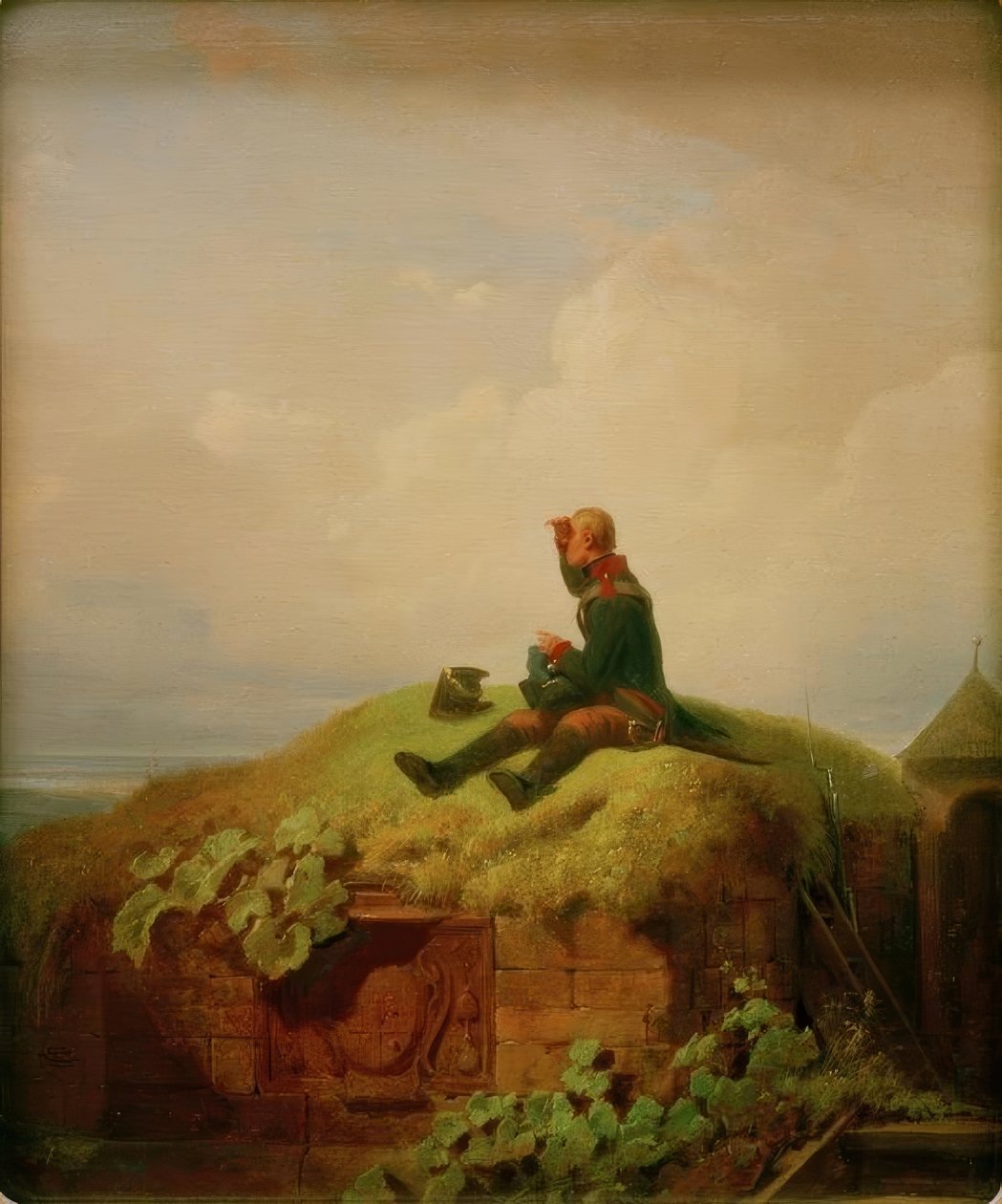 Es war einmal (Der strickende Wachposten) von Carl Spitzweg