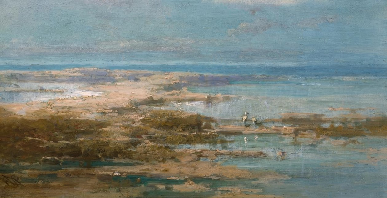 Nillandschaft mit Störchen von Carl Spitzweg