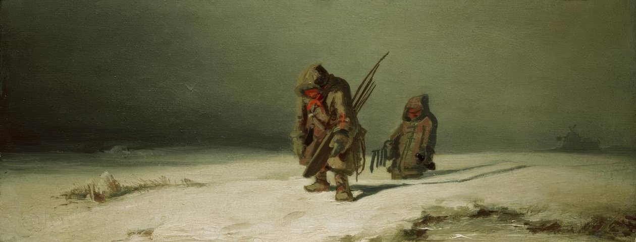 Polargegend (Die Eskimos) von Carl Spitzweg