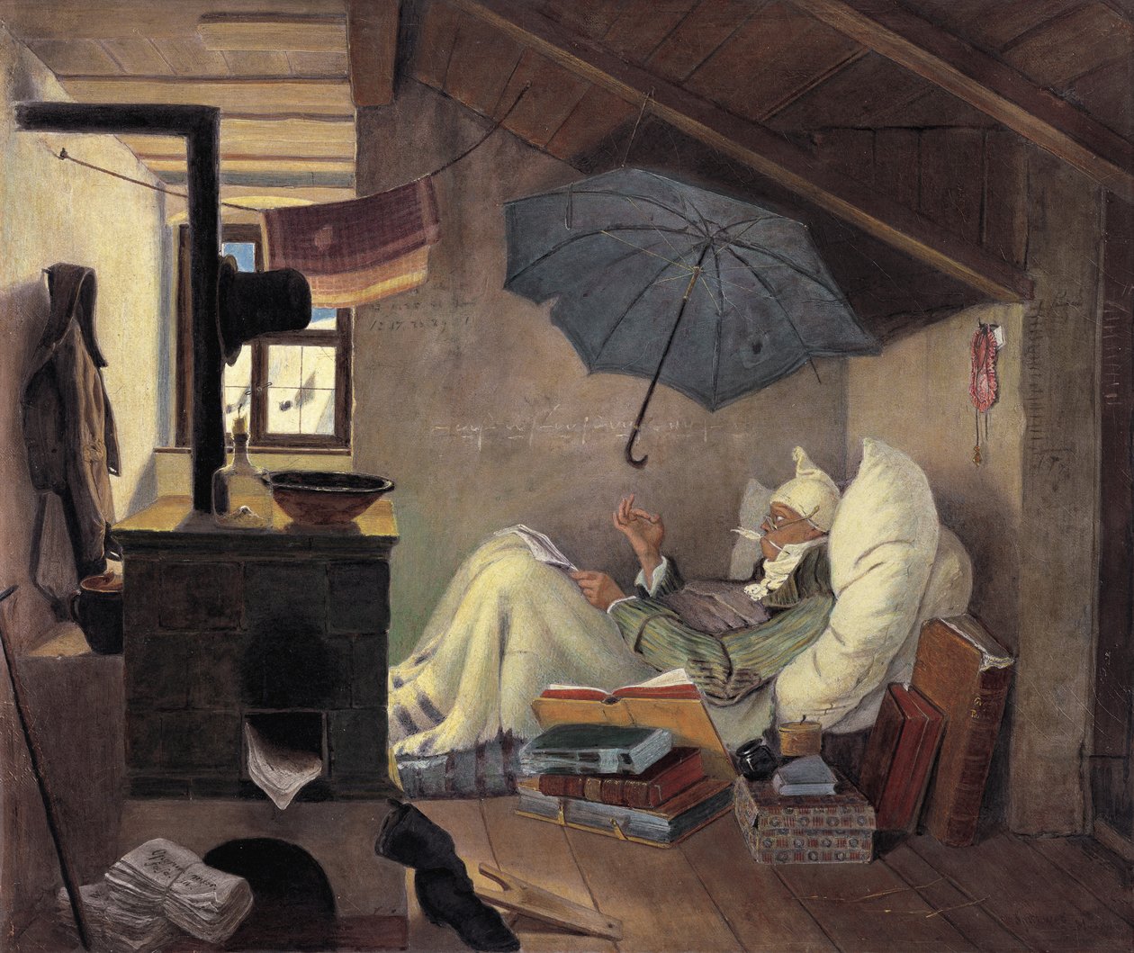 Der arme Poet, 1839 von Carl Spitzweg