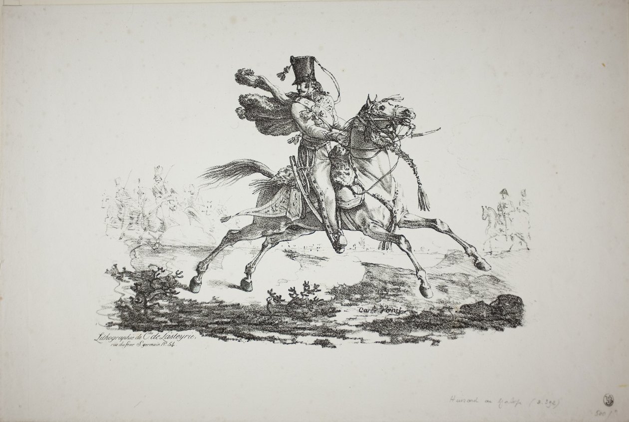 Galoppierender Husar von Carle Vernet