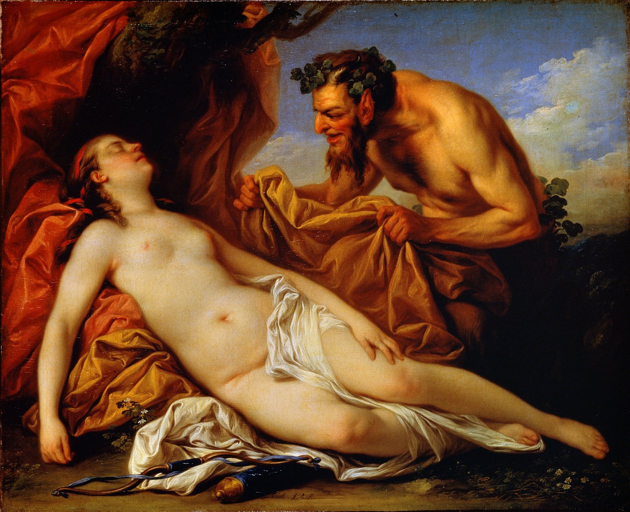 Jupiter und Antiope, um 1753 von Carle van Loo