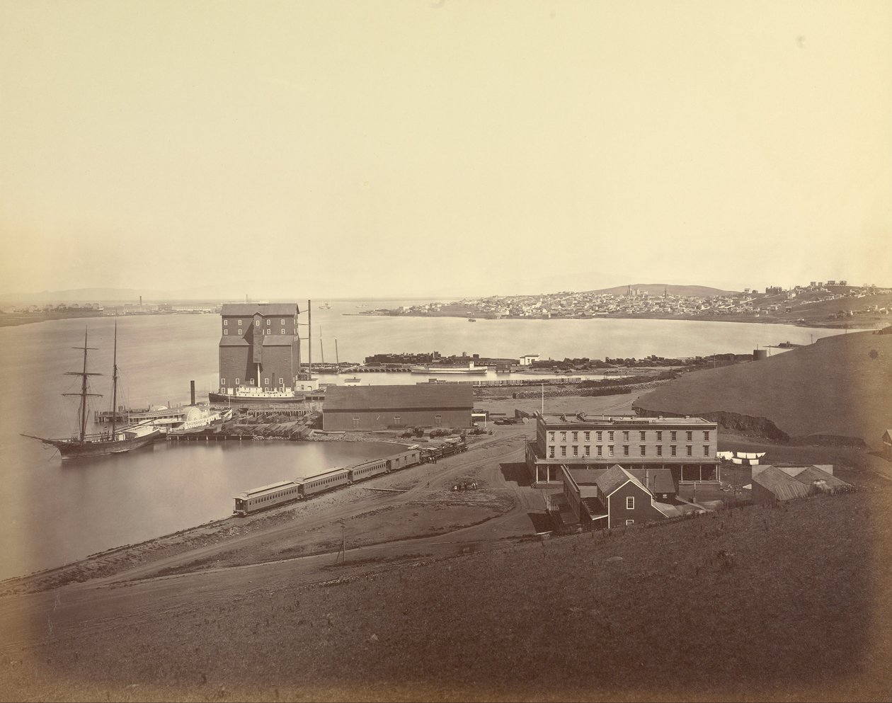 Stadt Vallejo von Süd-Vallejo, Solano County von Carleton E. Watkins