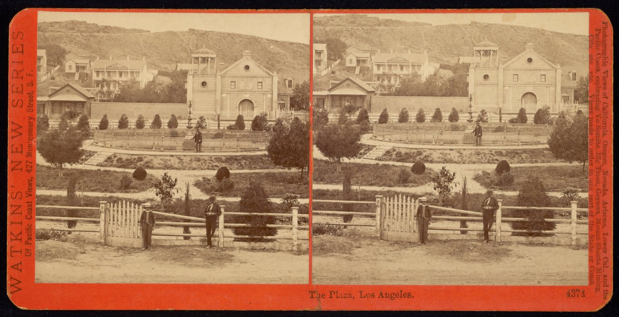 Der Platz, Los Angeles von Carleton E. Watkins