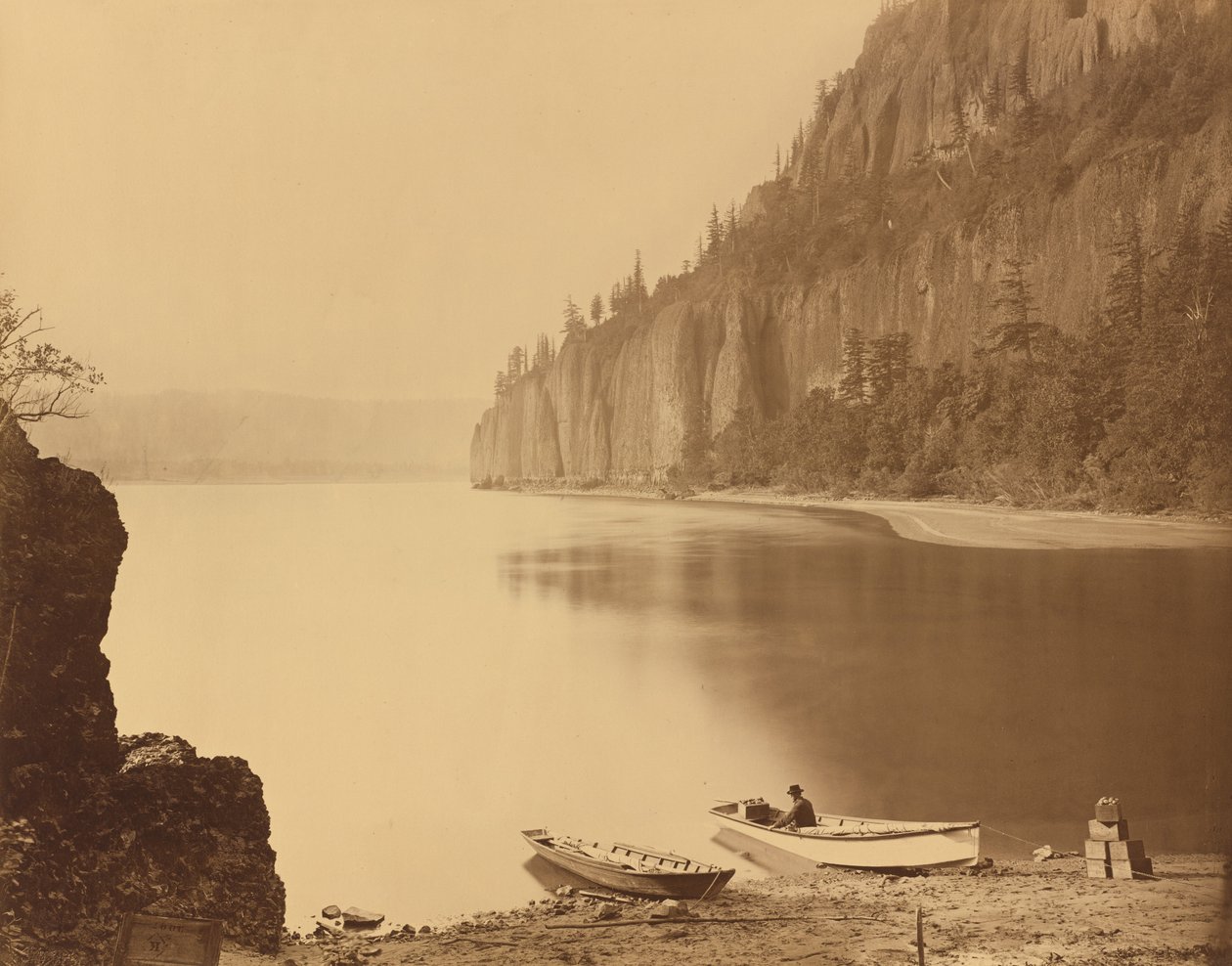 Kap Hoorn, Columbia River (1867) von Carleton Emmons Watkins
