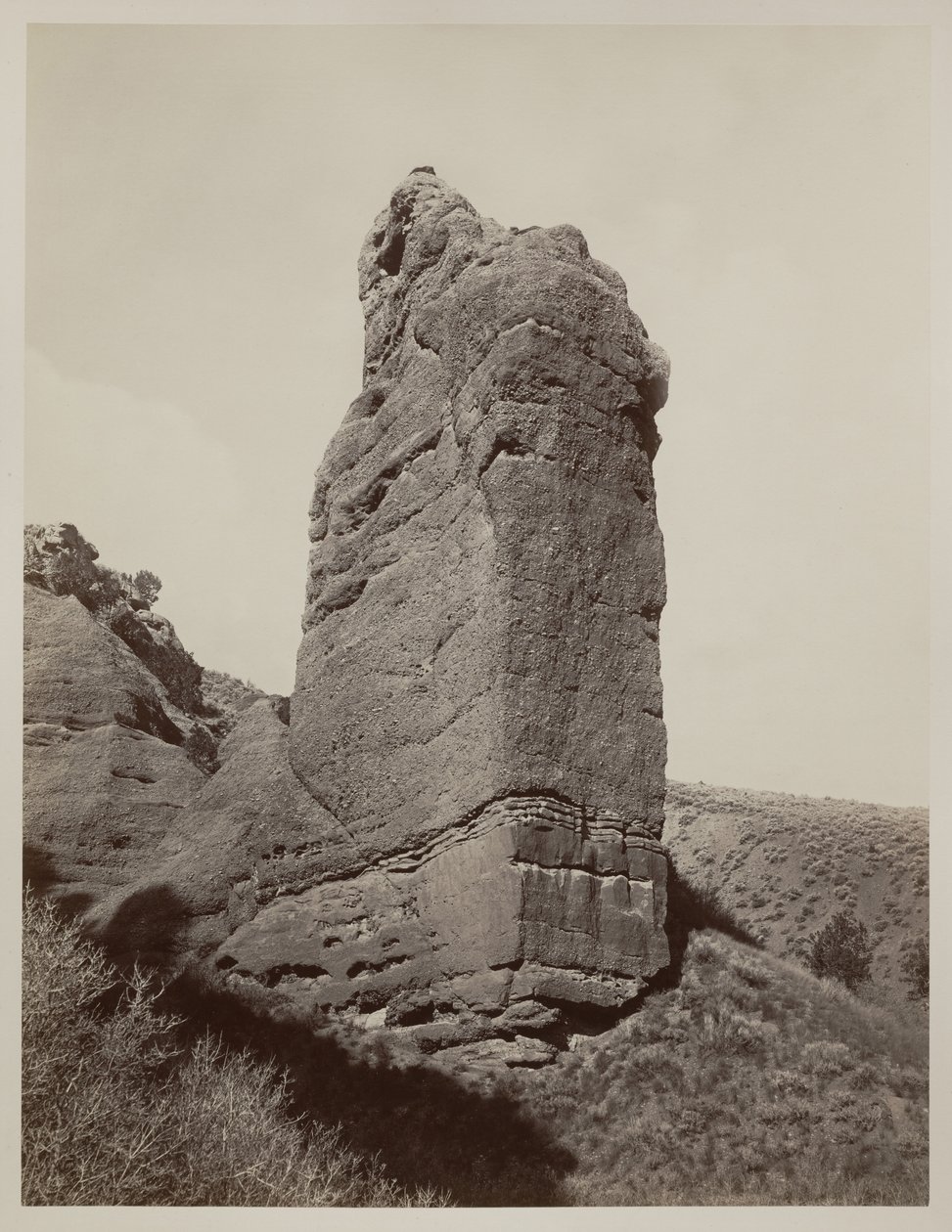 Sentinel Rock, Echo Canyon, Utah von Carleton E. Watkins
